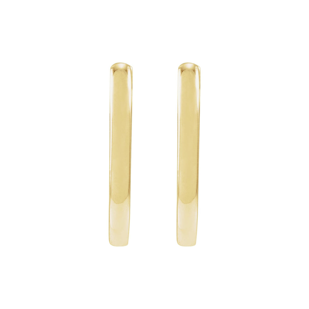 Elongated Hoop Earrings