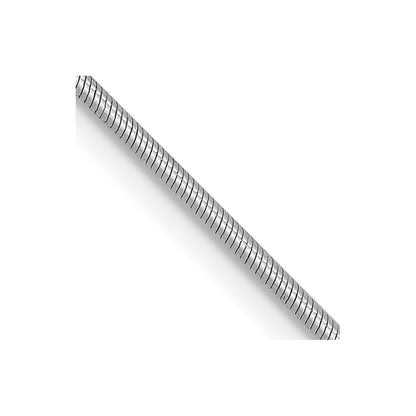 .9mm Round Snake Chain - White Gold