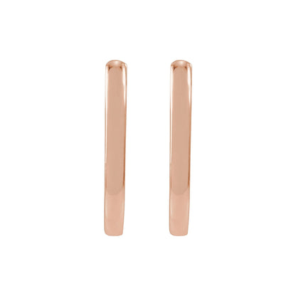 Elongated Hoop Earrings