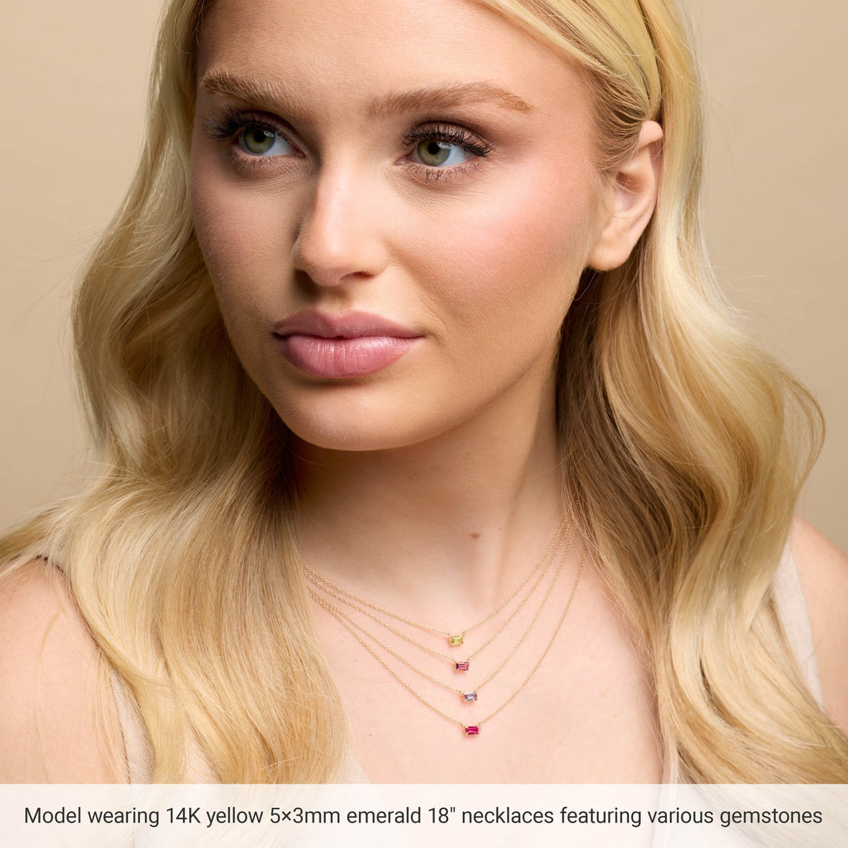 Natural Pink Tourmaline 18" Necklace