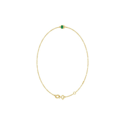 Natural Emerald Bezel-Set Solitaire 6 1/2-7 1/2" Bracelet