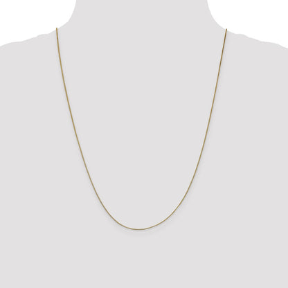 .7mm Box with Lobster Clasp Chain - Yellow Gold