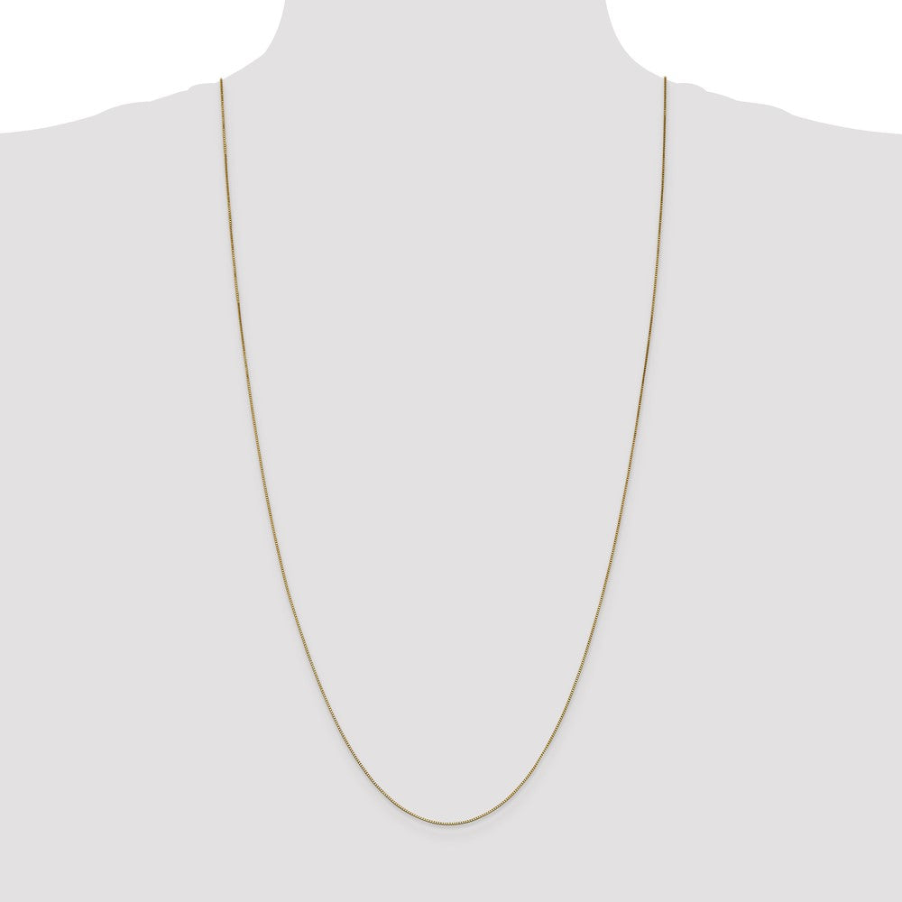 .7mm Box with Lobster Clasp Chain - Yellow Gold