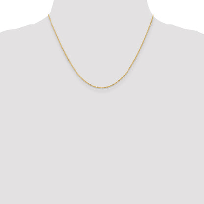 1mm Singapore with Lobster Clasp Chain - Yellow Gold