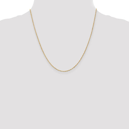 1mm Singapore with Lobster Clasp Chain - Yellow Gold
