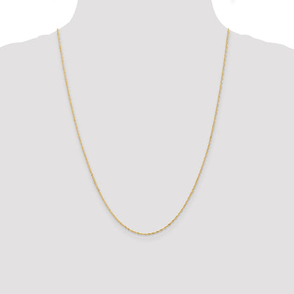 1mm Singapore with Lobster Clasp Chain - Yellow Gold