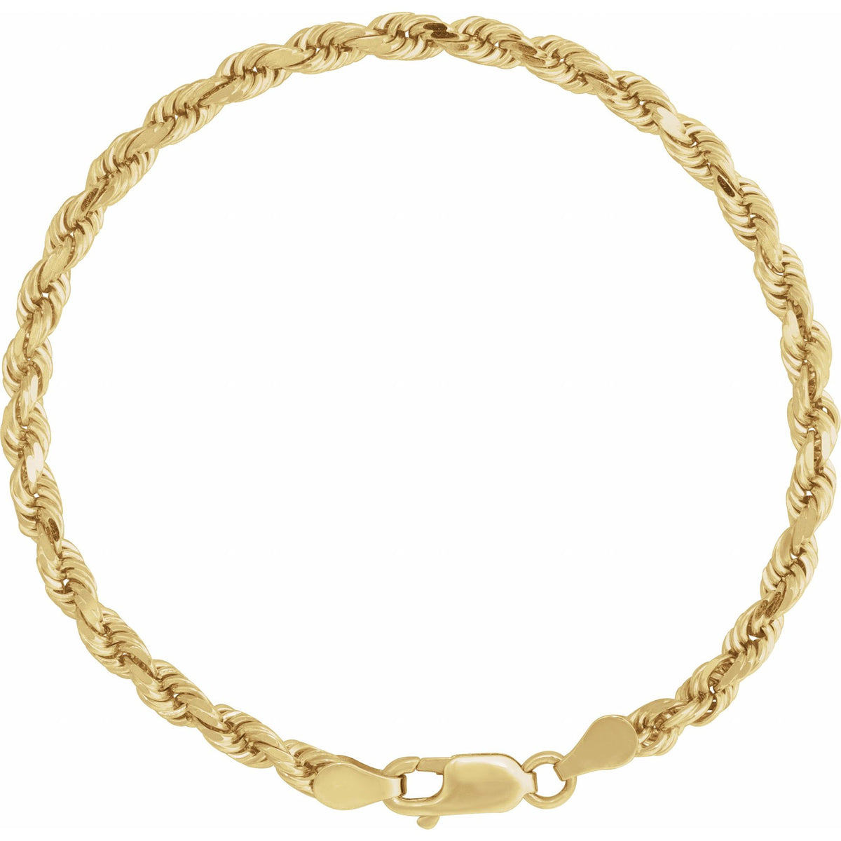 3.9 mm Diamond-Cut Rope 7" Chain