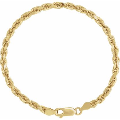 3.9 mm Diamond-Cut Rope 7" Chain