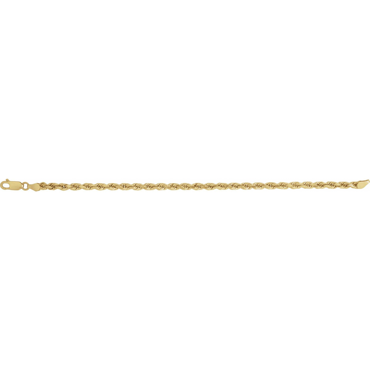 3.9 mm Diamond-Cut Rope 7" Chain
