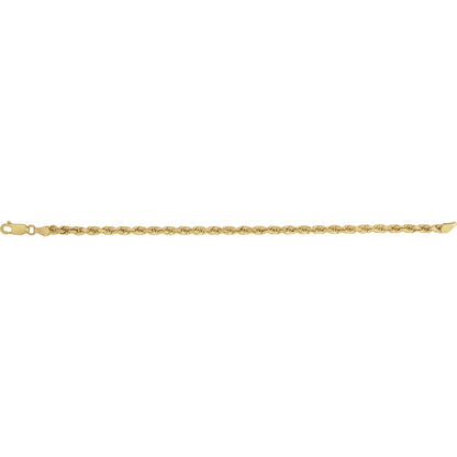 3.9 mm Diamond-Cut Rope 7" Chain