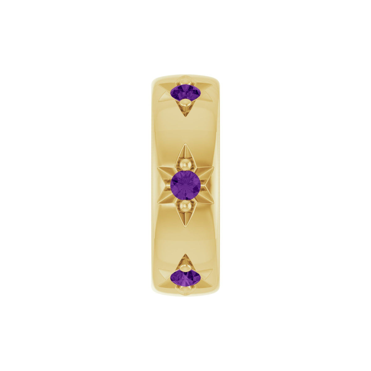 Natural Amethyst Stackable Family Space Charm/Pendant