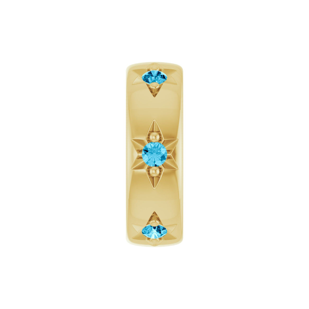 Natural Aquamarine Stackable Family Charm/Pendant