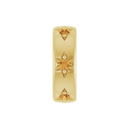 Natural Citrine Stackable Family Space Charm/Pendant