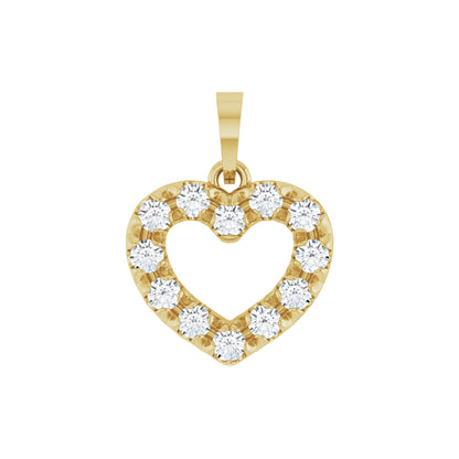 1/3 CTW Natural Diamond Heart Pendant