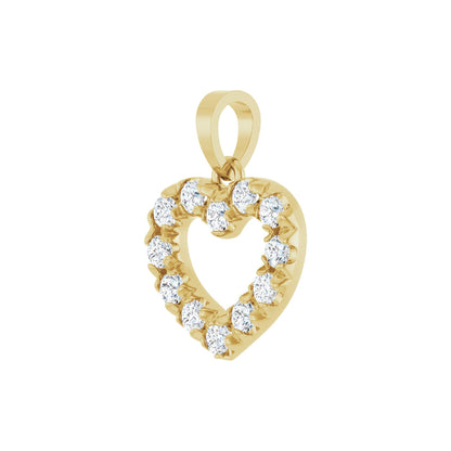 1/3 CTW Natural Diamond Heart Pendant
