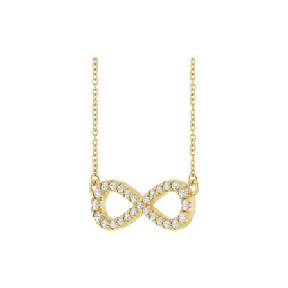 1/3 CTW Natural Diamond Infinity-Inspired 18" Necklace