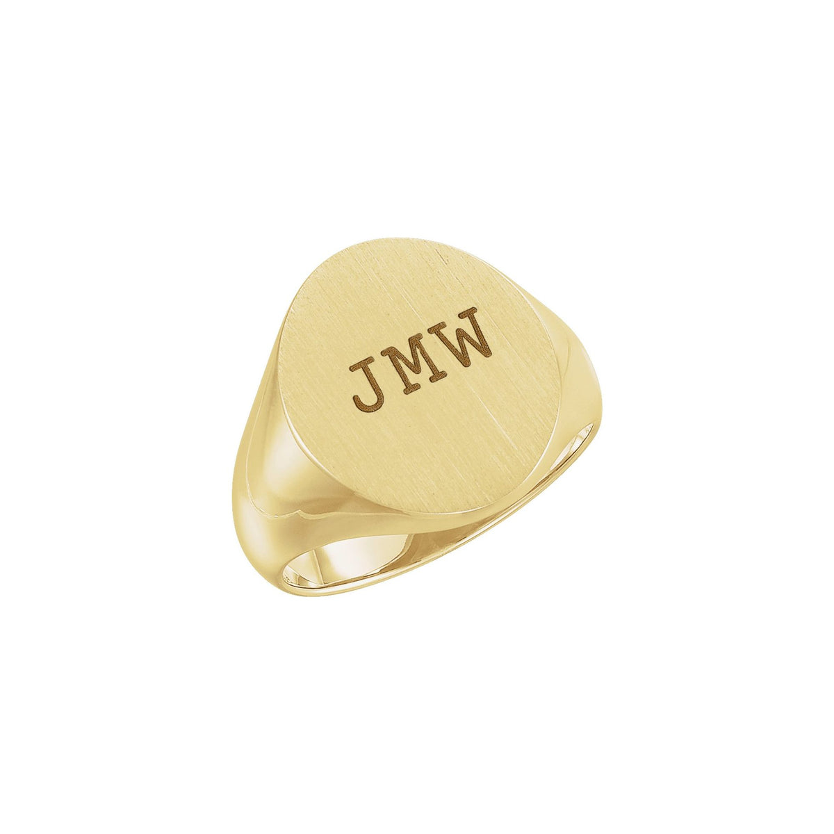 18x16 mm Oval Signet Ring