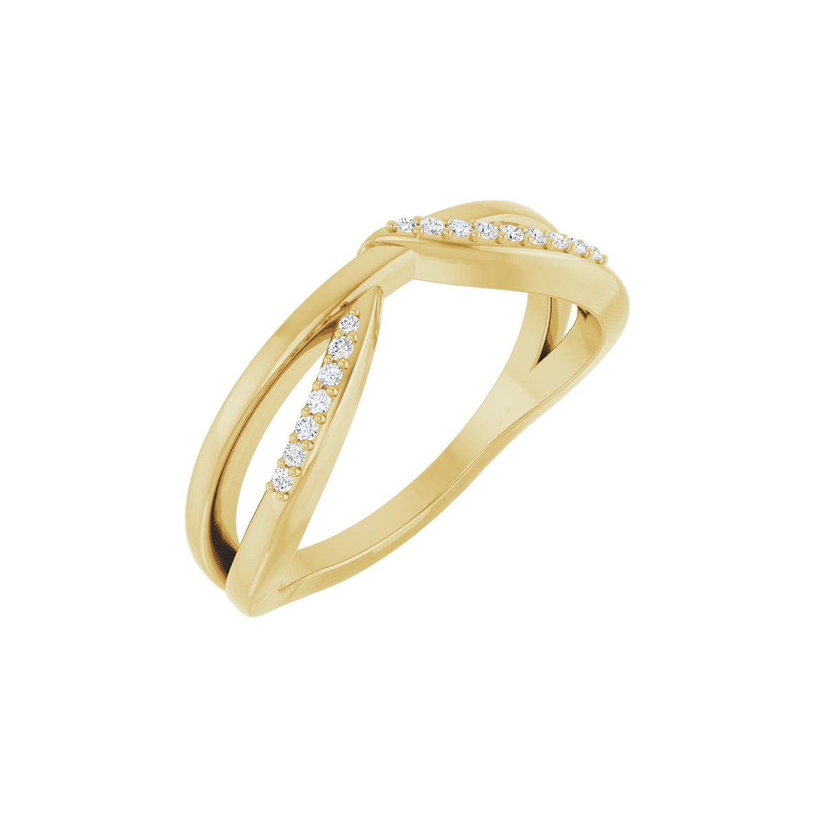 .06 CTW Natural Diamond Freeform Ring