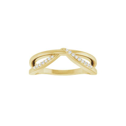 .06 CTW Natural Diamond Freeform Ring