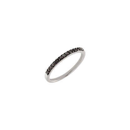 1/5 CTW Black Diamond Stackable Ring