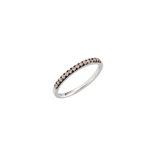 1/5 CTW Brown Diamond Stackable Ring