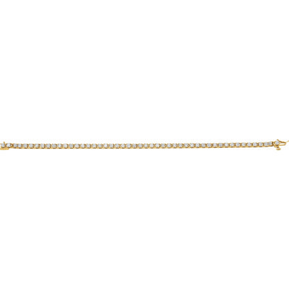 3 3/8 CTW Natural Diamond Line 7" Bracelet