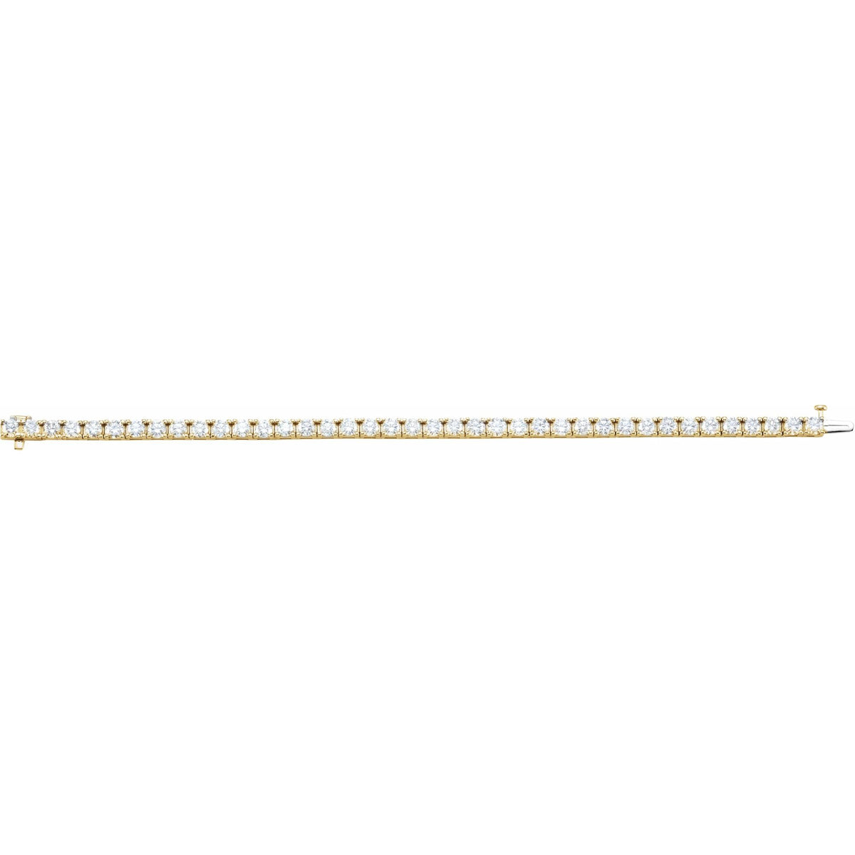 10 1/2 CTW Natural Diamond Line 7 1/4" Bracelet