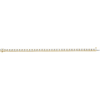 10 1/2 CTW Natural Diamond Line 7 1/4" Bracelet
