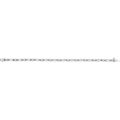 1 1/3 CTW Natural Diamond Line 7 1/2" Bracelet