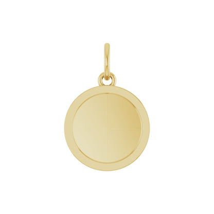 Engravable Round Pendant