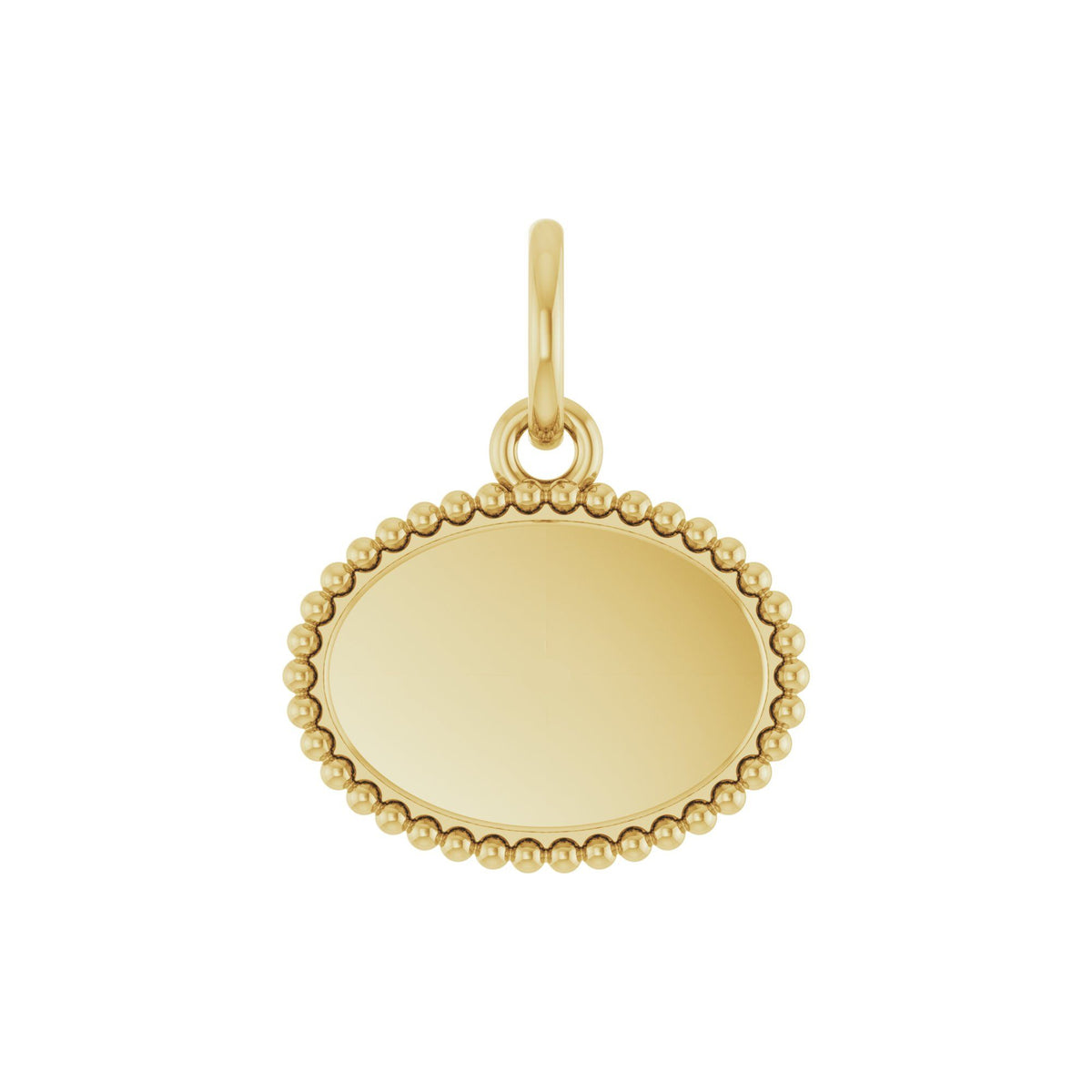 Engravable Beaded Necklace or Pendant