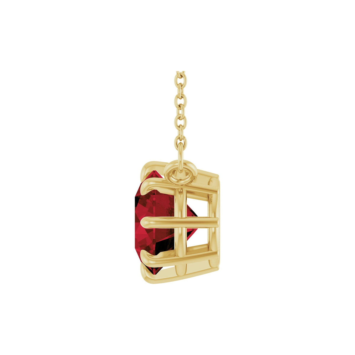 Natural Mozambique Garnet 18" Necklace
