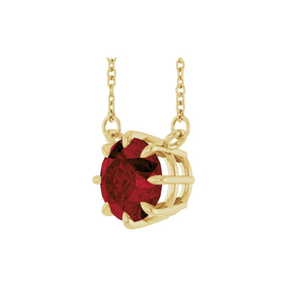Natural Mozambique Garnet 18" Necklace