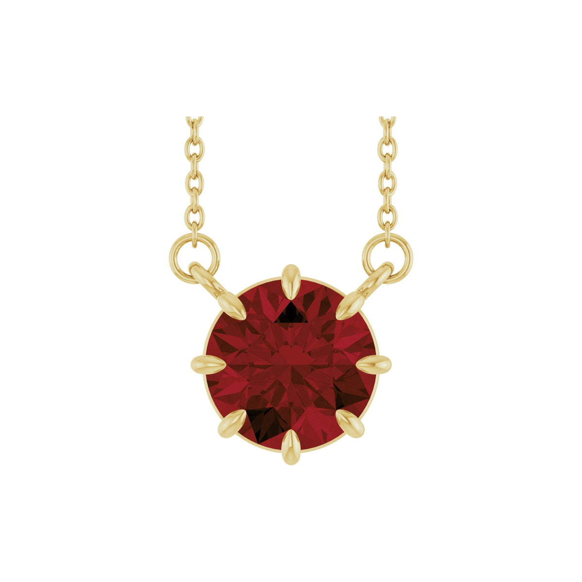 Natural Mozambique Garnet 18" Necklace