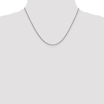 1.6mm Round Cable Chain - White Gold