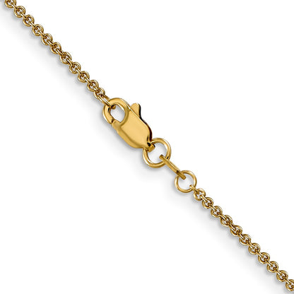 1.6mm Round Cable Chain - Yellow Gold