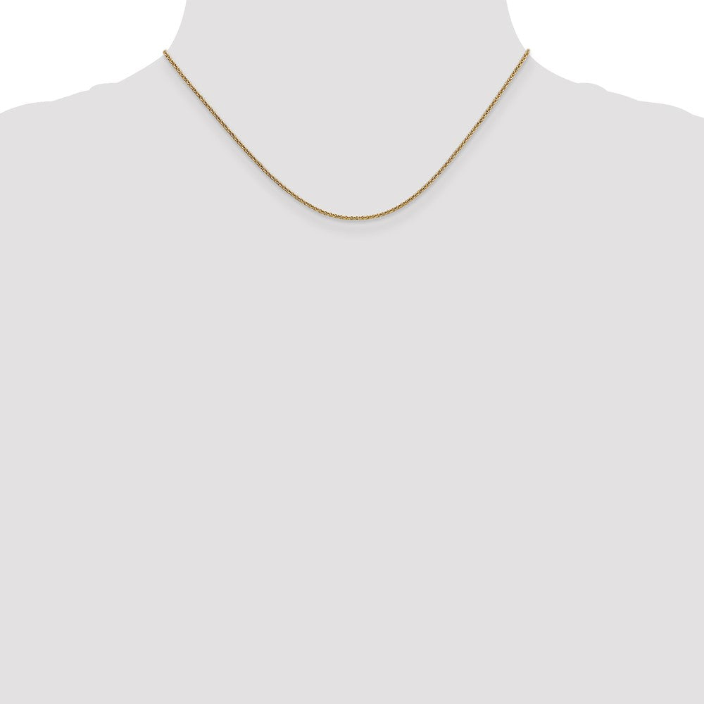 1.6mm Round Cable Chain - Yellow Gold
