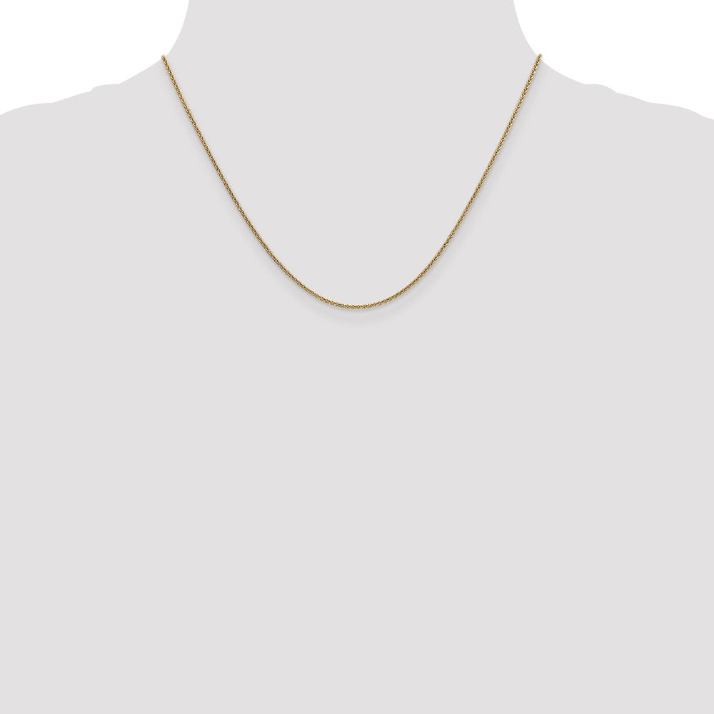 1.6mm Round Cable Chain - Yellow Gold