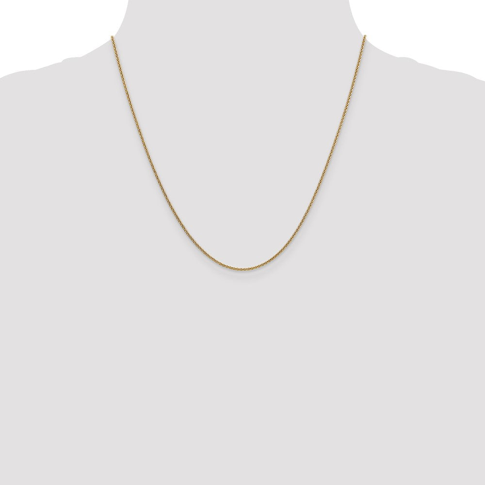 1.6mm Round Cable Chain - Yellow Gold