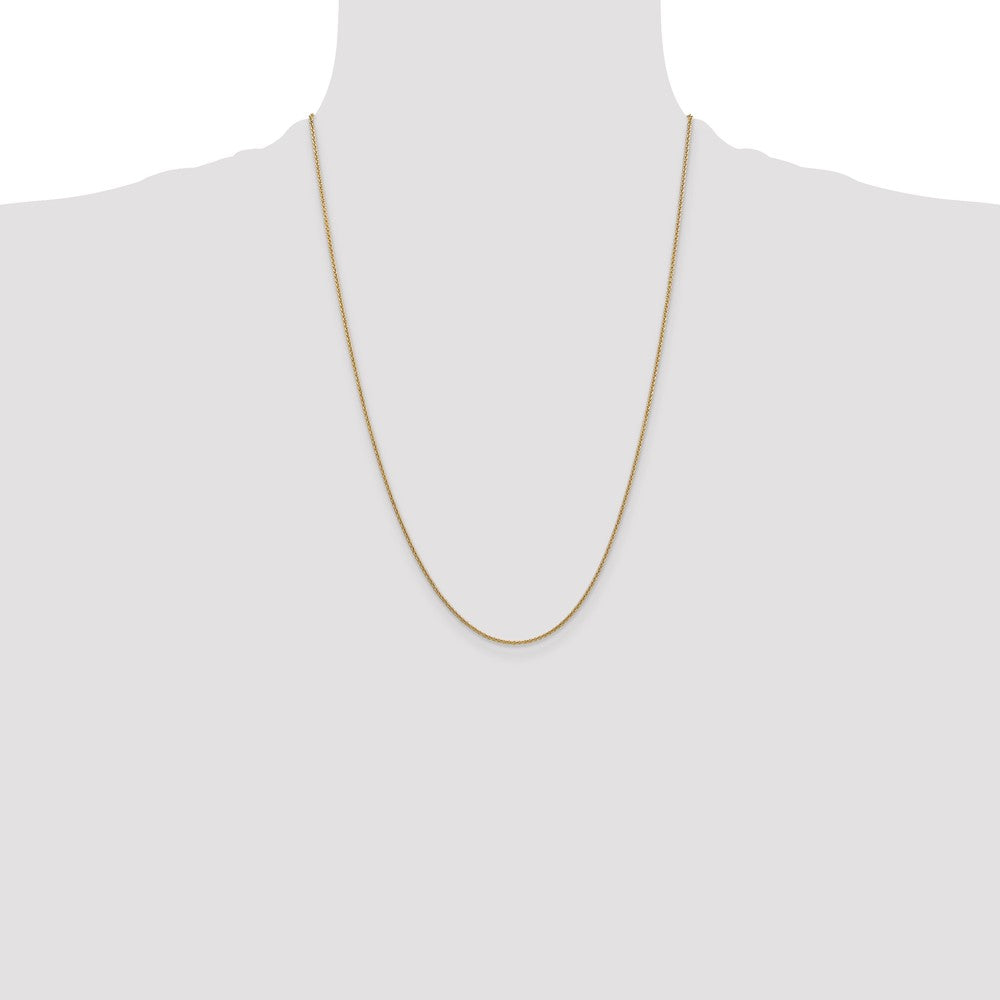 1.6mm Round Cable Chain - Yellow Gold