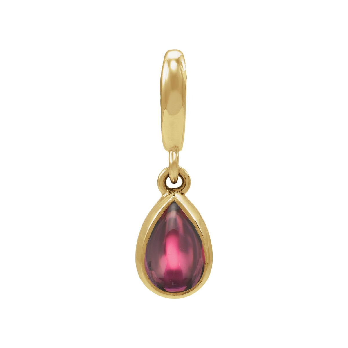 Natural Rhodolite Garnet Cabochon Charm/Pendant