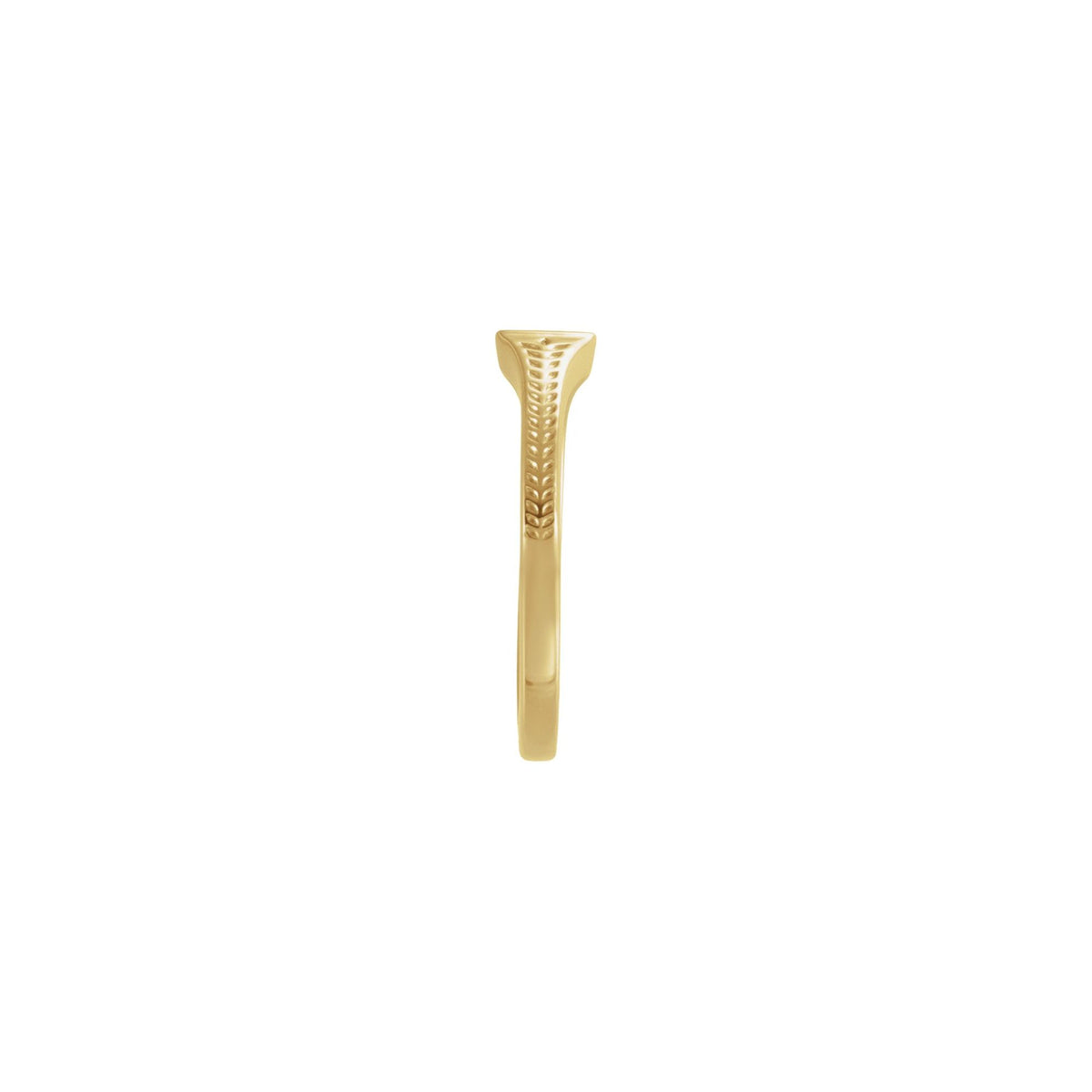 Wheat Pattern Signet Ring