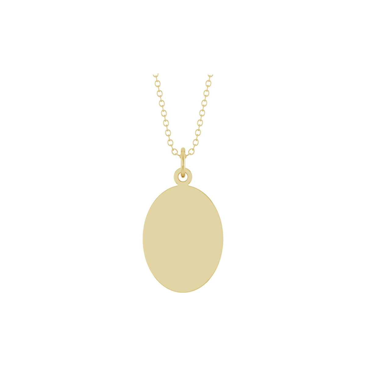 Engravable Oval Necklace or Pendant 2