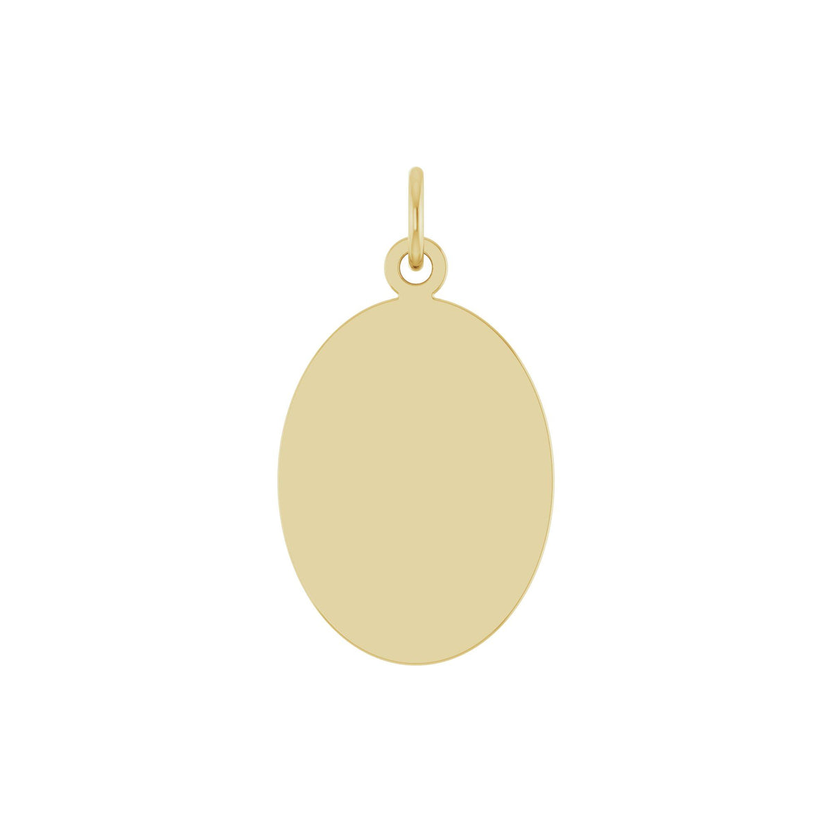 Engravable Oval Necklace or Pendant