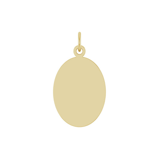 Engravable Oval Necklace or Pendant
