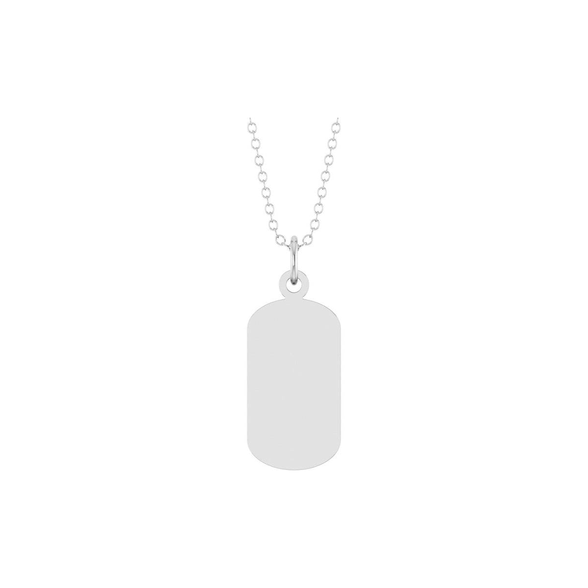 Engravable Dog Tag Necklace or Pendant 2