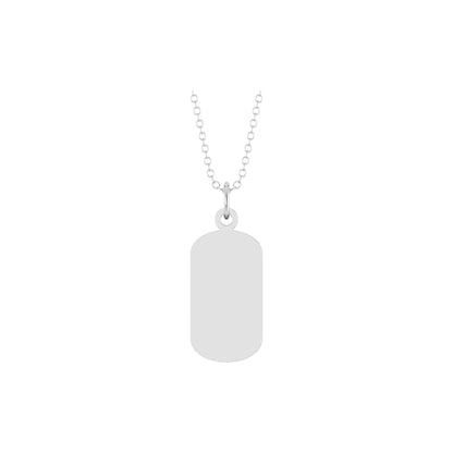 Engravable Dog Tag Necklace or Pendant 2
