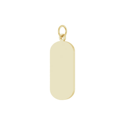 Engravable Dog Tag Necklace or Pendant