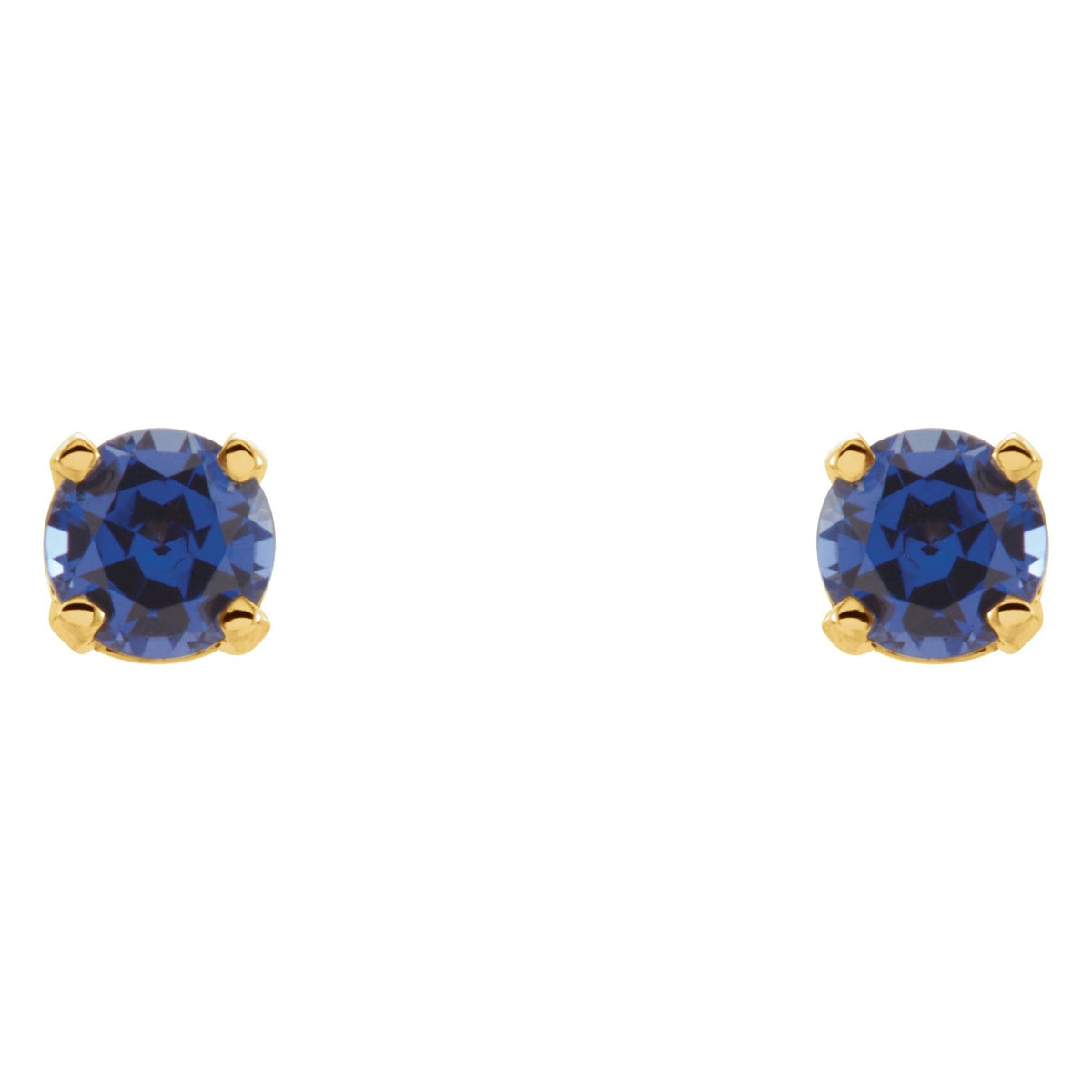 Natural Blue Sapphire Youth Earrings