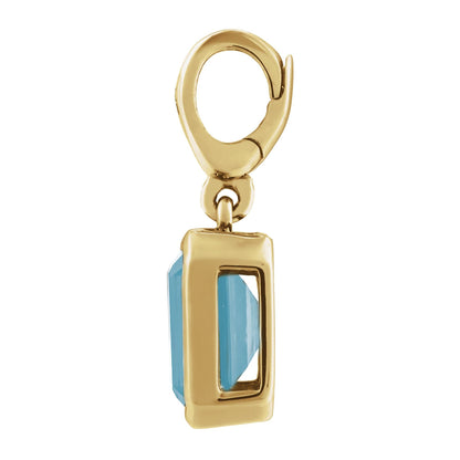 Natural Aquamarine Charm/Pendant
